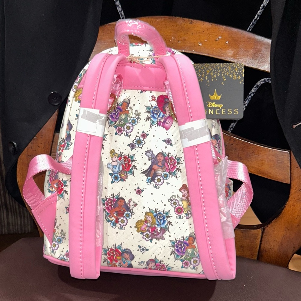 Loungefly Disney Princess Tattoo Mini Backpack NWT! Gorgeous! - Picture 5 of 6